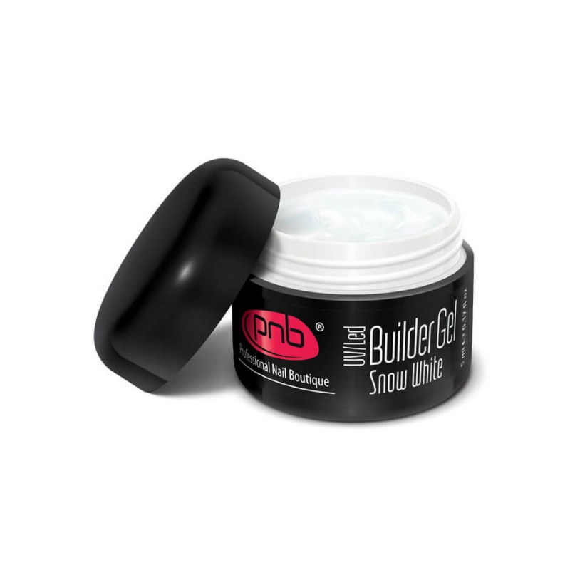 Żel budujący UV/LED, Snow White PNB, 5ml