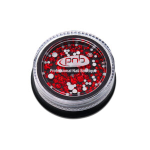 Cyrkonie PNB czerwone, różne rozmiary, szkło