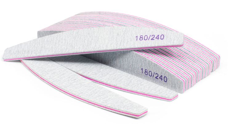 1 x Pilnik do Paznokci Łódka Zebra 180/240