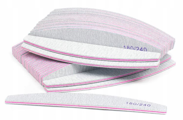 1 x Pilnik do Paznokci Łódka Zebra 180/240 - obrazek 2