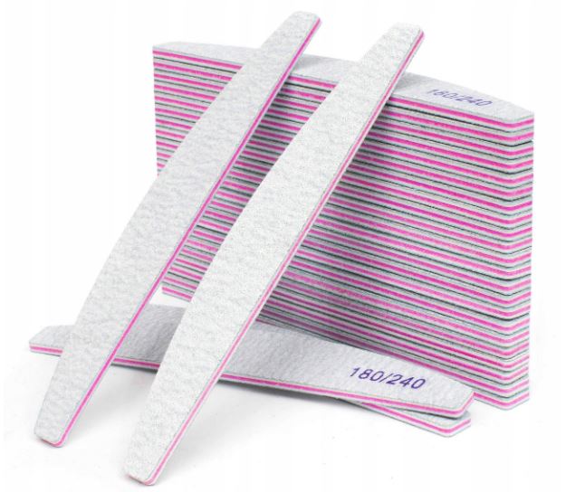 1 x Pilnik do Paznokci Łódka Zebra 180/240 - obrazek 3