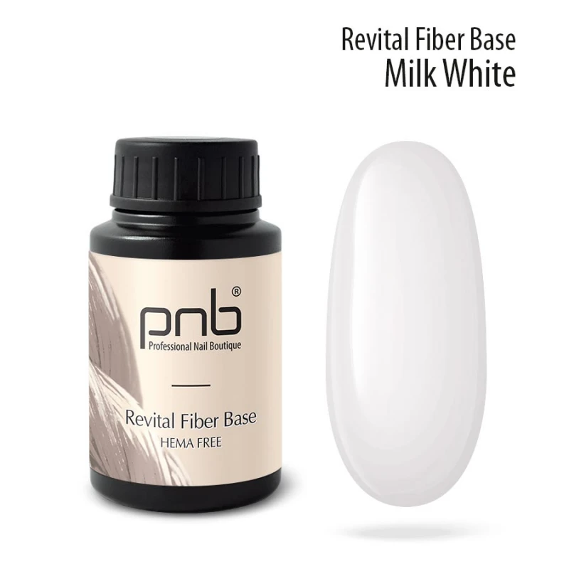UV/LED Revital Fiber Base PNB, Milk White, HEMA FREE, 30 ml