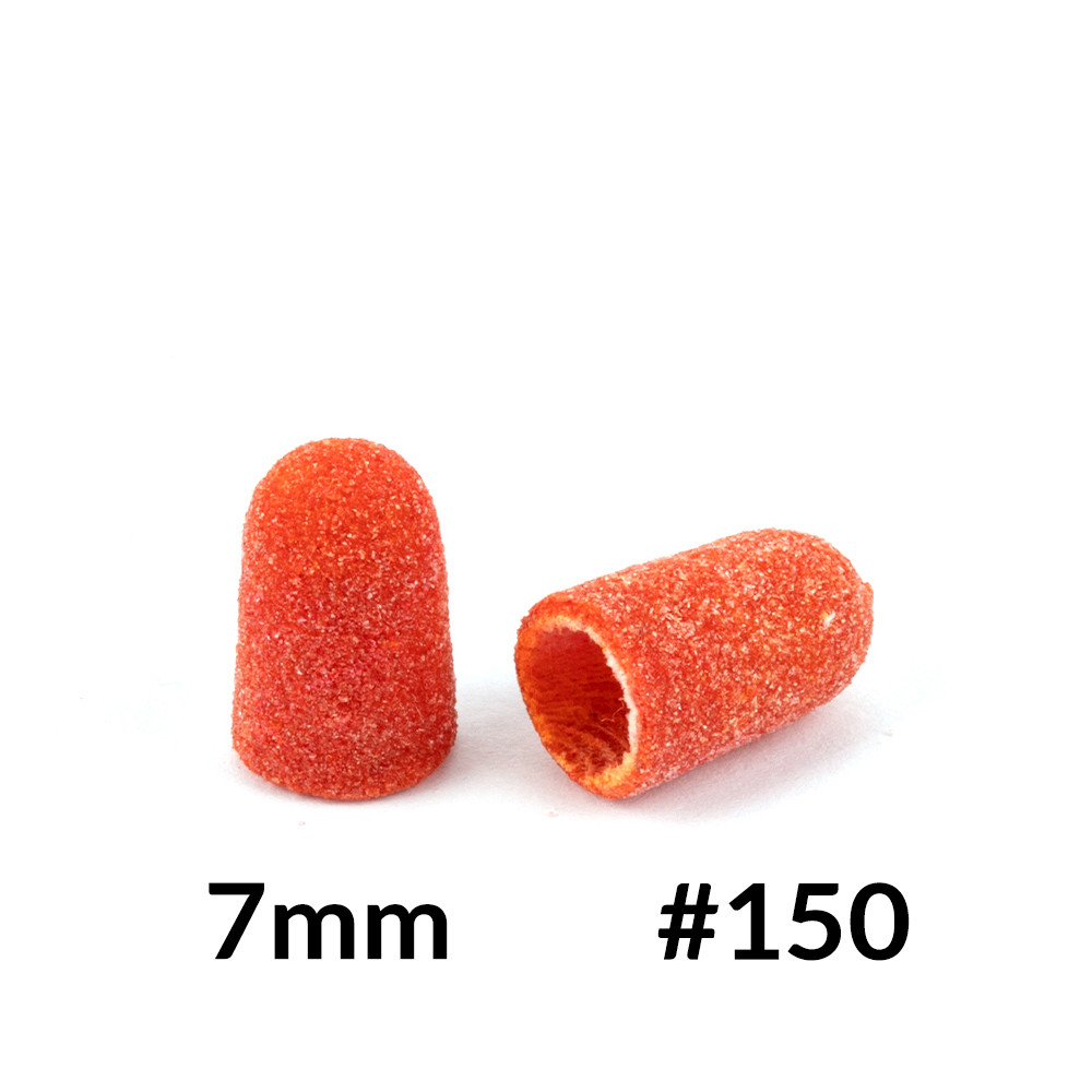 Kapturki do pedicure 7 mm gradacja 150 10 szt Fabric Podo AlleMed Pomarańczowy Orange - obrazek 3