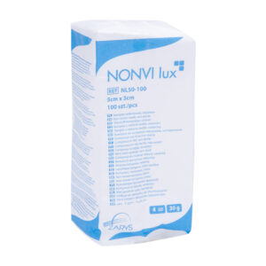 Kompresy włókninowe niejałowe gaziki tamponada podologiczna wrastające paznokcie 5x5 cm 100 szt