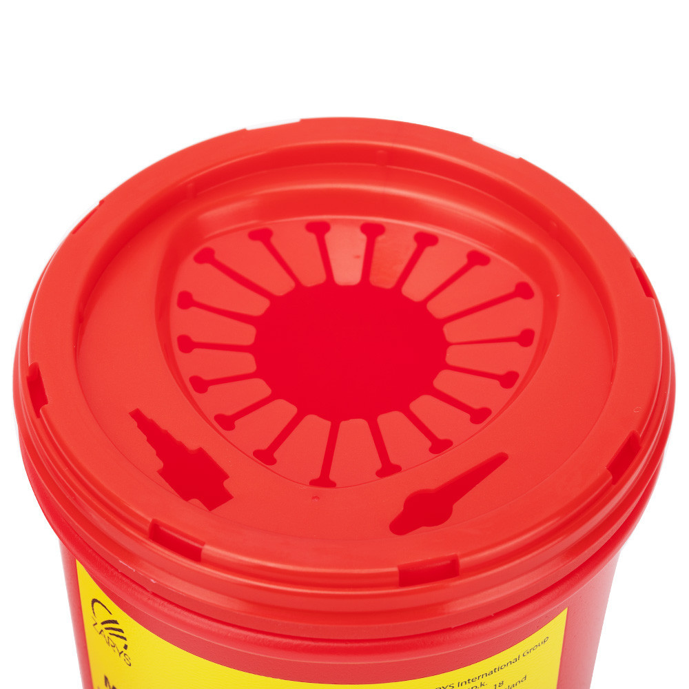 Pojemnik na odpady medyczne czerwony 1L - obrazek 3