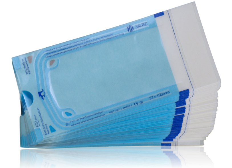 Torebki do sterylizacji 57x100mm 200 szt/op - obrazek 2