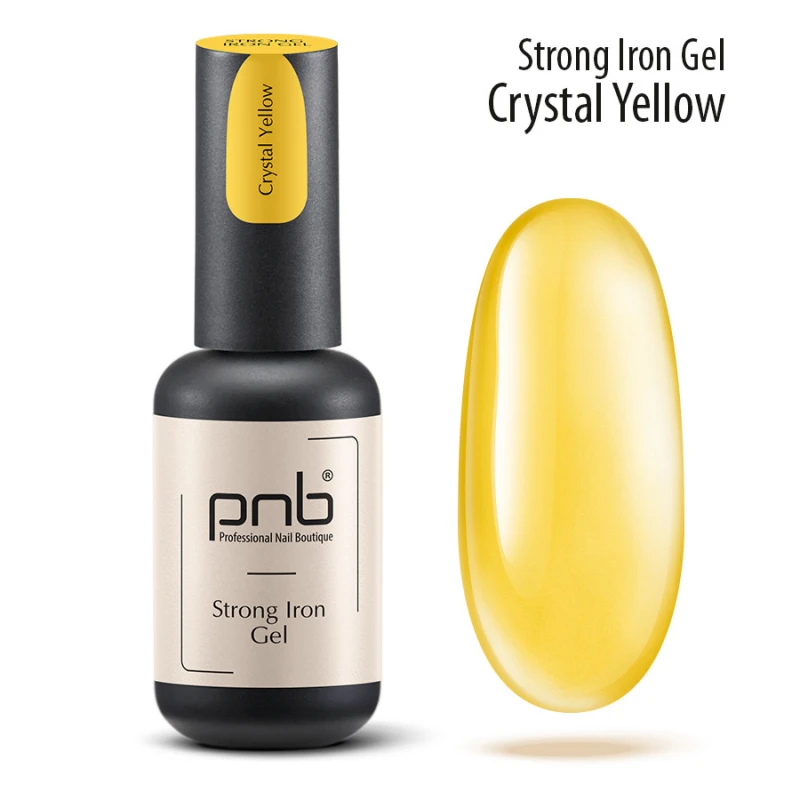 Żel do paznokci UV/LED Strong Iron Gel Сrystal Yellow PNB 015, 8 ml