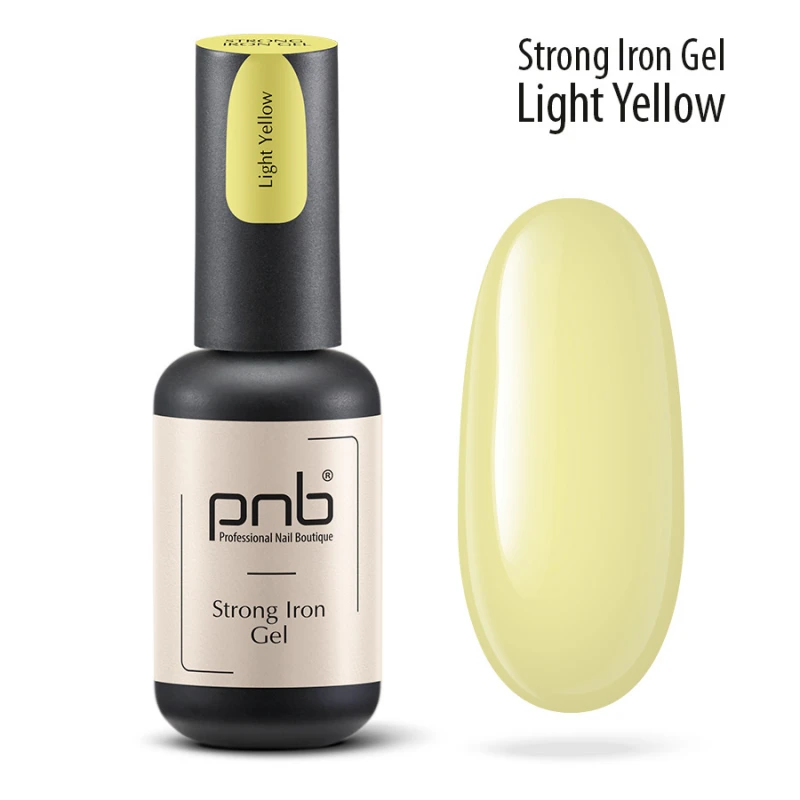 Żel do paznokci Strong Iron Gel Light Yellow PNB 003, 8 ml