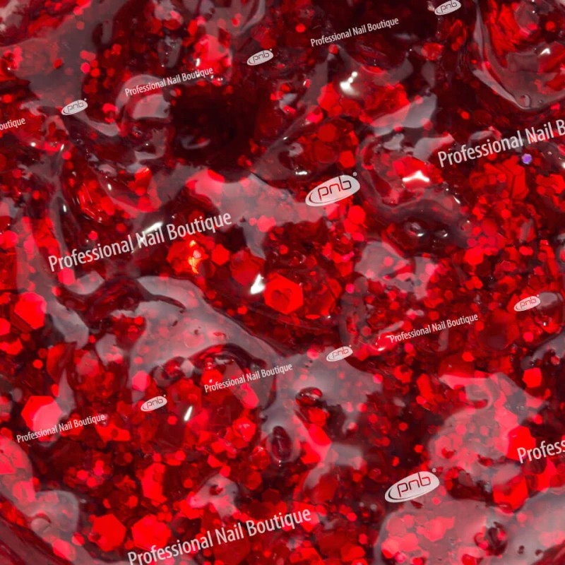 Farba do zdobienia UV/LED Galaxy Gel PNB, 04, Red, 5 ml - obrazek 3