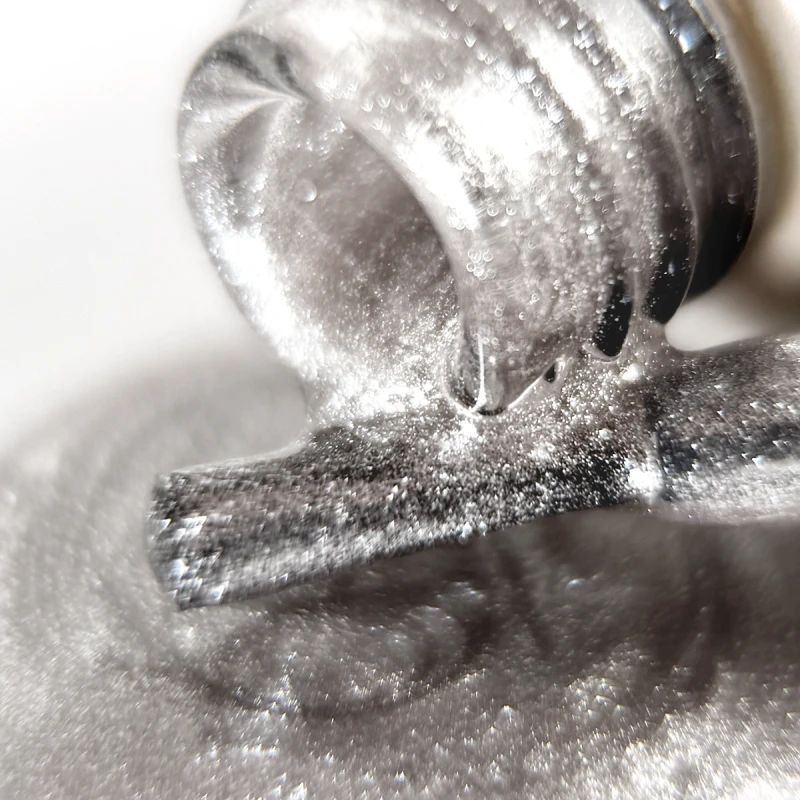 Magnetyczny lakier hybrydowy Glamour Cat, 01 Sugar Baby, 8ml - obrazek 2