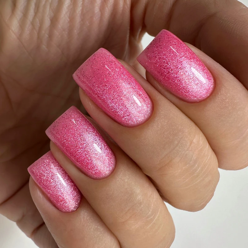 Magnetyczny lakier hybrydowy Glamour Cat, 02 Ballet Slipper, 8ml - obrazek 4