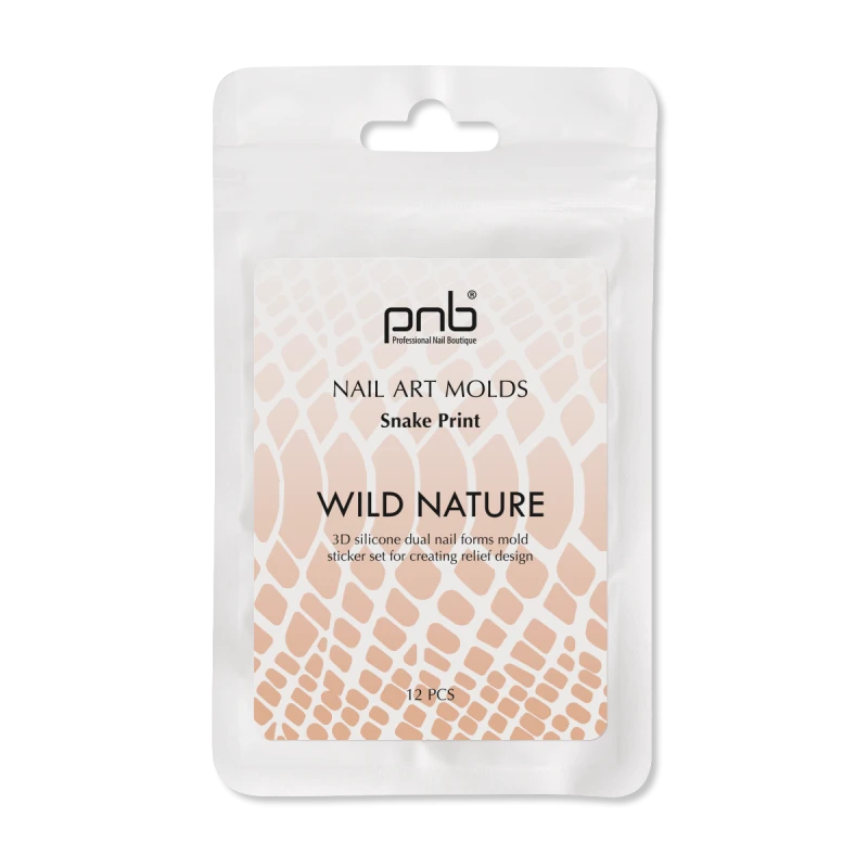 Formy silikonowe Wild Nature Nail Art Molds PNB, Crocodile Skin, 12 szt.