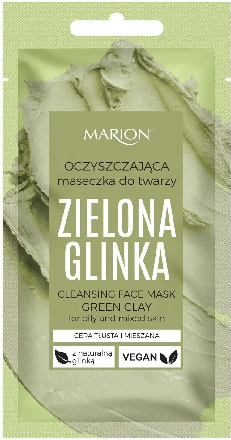 Marion Cleansing Face Mask Green Clay Oczyszczająca Maseczka Z Zieloną Glinką 8 g