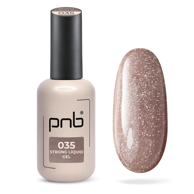 Żel do paznokci UV/LED Strong Liquid Gel Golden Latte PNB, 035, 17 ml