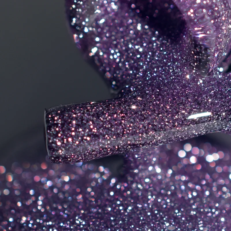 Lakier hybrydowy SHOCK EFFECT 356 Purple PNB 8 ml - obrazek 3