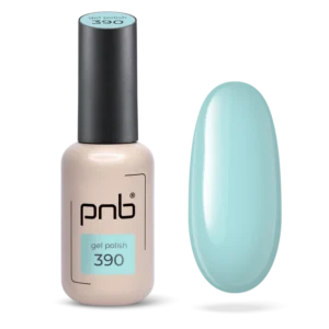 Lakier hybrydowy niebieski PNB Sky Touch №390, połysk (8 ml)