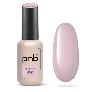 Lakier hybrydowy różowy PNB First Bloom №392, połysk (8 ml)