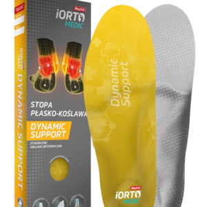 Dynamiczne wkładki ortopedyczne na stopę płasko-koślawą - korekcja tyłostopia, wsparcie łuku podłużnego, amortyzacja pięty (Dynamic Support)
